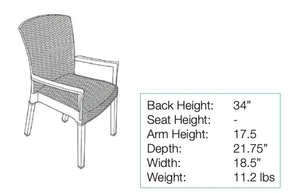 silla para jardin grosfillex